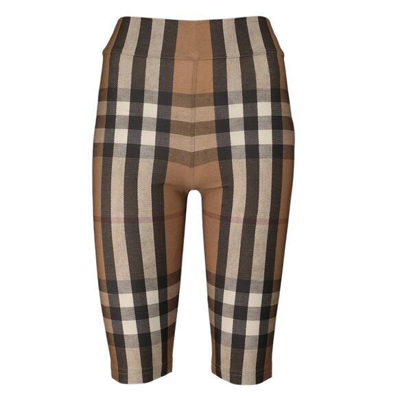 BURBERRY Andrea Check Biker Short XS - Picture 1 of 16